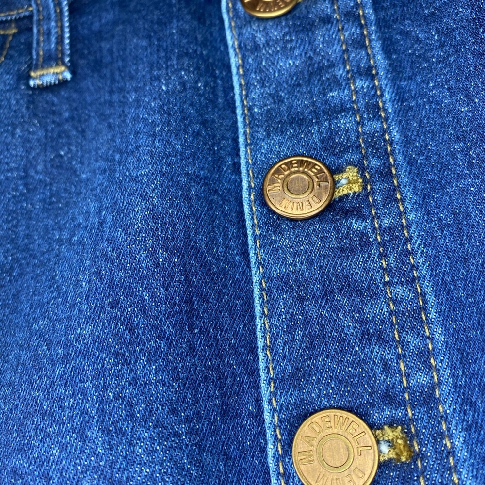 Madewell Stretch Denim Straight Mini Skirt - Picture 6 of 9